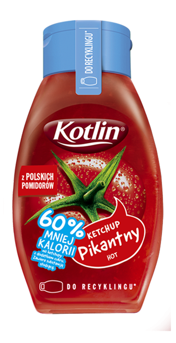 Ketchup pikantny 60% kalorii mniej*