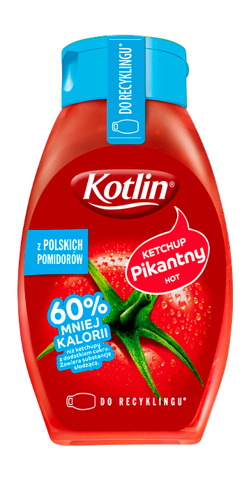 Ketchup pikantny 60% kalorii mniej*